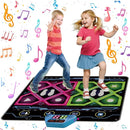 Upgraded 2-Player Kids Dance Mat, Interactive Electronic Dance Pad for Girls &Boys Ages 3-12, Premium Speaker with Built-in Adjustable Volume Music, Ideal Birthday & Holiday Family Dance Game Toy Gift by TinyTreasures Baby Boutique