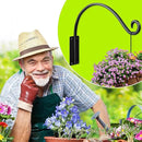 AJART Hanging Plant Hanger Outdoor: 16-Inch Bird Feeder Wall Hooks - Heavy-Duty Plant Bracket Hook for Hanging Flower Baskets by GreenHaven Gardens