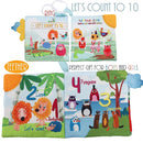 Touch and Feel Cloth Crinkle Books for Babies Infant, Baby Books Toys 0-3-6-12-18 Months, Christmas Shower Baby Gift, High Contrast Toys,Teething Teether,Tummy Time Mirror Toy for Boys and Girls-Farm by TinyTreasures Baby Boutique