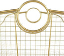 Deco 79 Metal Decorative and Functional Storage Basket Deep Basket Organizer with Round Handles, Basket for Storage 20" x 18" x 19", Gold by GreenHaven Gardens