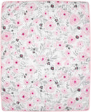 Bedtime Originals Blossom Pink Watercolor Floral 3-Piece Baby Crib Bedding Set by TinyTreasures Baby Boutique