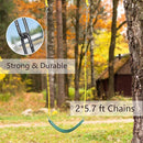 PACEARTH Swing Seat Support 660lb with 68.9 inch Anti-Rust Chains Plastic Coated 23.6 inch Tree Hanging Straps and Locking Buckles Outdoor Playground Tree Swing-Green by TinyTreasures Baby Boutique