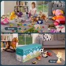 Extra Large Toy Storage Organizer with Lid - Sturdy, Collapsible Toy Chest Storage Box with Cute Design - Toys Bin with Dividers for Kids, Boys, Girls, Nursery, Bedroom, Play room 37"x16"x14" by CozyNest Decor