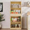 Cozy Castle Pantry Cabinet, 71" Tall Kitchen Storage Cabinet with Doors and Shelves, Freestanding Wood Cupboard Utility Hutch with Drawer for Dining Room Living Room Bathroom Furniture, Oak by CozyNest Decor