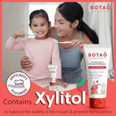 Kids Natural Strawberry Flavored Anticavity Fluoride Toothpaste Maximum Cavity Protection Cleans Children’s Teeth Protects Gums Chamomile Aloe Vera Calendula Xylitol for Ages 2 and Up by CozyNest Decor