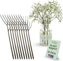 Plant Support Stakes, Stem Holder Structures for Indoor & Outdoor Use, Garden Accessories for Climbing & Potted Plants, Trellis Alternative - Moonstone, 10 Pack, 22" L, Original by GreenHaven Gardens