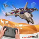 BEZGAR Drones for Kids | 2.4GHZ RC Plane, Remote Control Airplane, RC Helicopter, 360° Flip Fighter Jet Toy, Toys for ages 8-13 with Colorful LED Navigation Lights Blue by TinyTreasures Baby Boutique