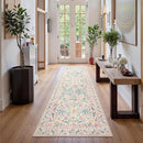 Wonnitar Floral Washable Runner Rug, 2'6"x8' Runners for Hallways Pink Rugs for Entryway Bedroom, Boho Non Slip Soft 8ft Long Carpet for Kitchen Bathroom Laundry by TinyTreasures Baby Boutique
