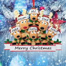 Personalized Christmas Ornaments 2025 Family of 2/3/4/5/6/7/8 Deer Christmas Ornaments Custom Name Customized Gifts for Xmas Tree,Family of 6 by TinyTreasures Baby Boutique