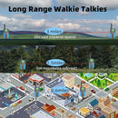 Walkie Talkies for Kids Rechargeable 2 Pack,3 Miles Long Range 22 Channels 2 Way Radio Mini Kid Wakey takey,Birthday, Toys for Age 3-12 Year Old Boys Girls by TinyTreasures Baby Boutique