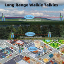 Kids Walkie Talkies Rechargeable 3 Pack,Long Range Walky Talky for Family Games Outdoor Hiking Camping,Mini Small Walkie Talkie 2 Way Radio Toy Boy Girl for 3-12 Year Old,Christmas Birthday Present by TinyTreasures Baby Boutique