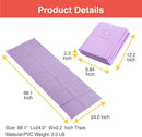 Folding Yoga Travel Pilates Mat Foldable Easy to Carry to Class Beach Park Tear resistant Travel Picnics 4mm Thick 9 Colors by TinyTreasures Baby Boutique