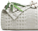PHF Cooling Waffle Blanket Twin Size, Lightweight 60% Rayon Derived Bamboo & 40% Cotton Breathable Blanket for Hot Sleepers, Soft and Luxury for Bed Couch and Sofa, 66"x90", Grey by CozyNest Decor