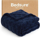 Bedsure GentleSoft Navy Blue Throw Blanket for Couch - Super Soft Cozy Blankets Gifts for Women Men Girls, Cute Small Fleece Throws for Bedroom Home Decor, 50x70 Inches by CozyNest Decor