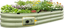 KING BIRD Raised Garden Bed Kit 2025 Upgraded Quick-Setup Galvanized Planter Garden Box Outdoor for Gardening, Vegetables, Flowers, 74x36x12 in, Olive Green by GreenHaven Gardens