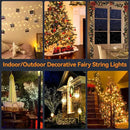 HOUHUI Fairy Lights Plug in,50Ft Warm to Cool White Indoor Outdoor String Light with Remote,8 Modes 2700K-6500K Dimmable White Fairy Twinkle Lights IP67 Waterproof for Christmas Bedroom Party Decor by GreenHaven Gardens