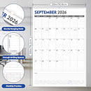 GuassLee Extra Large Wall Calendar 2025-26, 20"x 30" Gaint Vertical Wall Calendar 2026, Sep. 2025 to Mar. 2027, 19-Month Hanging Paper Planner Wall with Julian Date for Office Home by TinyTreasures Baby Boutique