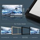 ZUITINGHUA Black Framed Canvas Wall Art For Living Room Large Wall Decor For Office Bedroom Decoration Ocean Landscape Pictures Black And White Paintings Artwork Mural Aesthetic Home Decor 30x60 In by CozyNest Decor
