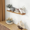 Fun Memories 40" Floating Shelves for Wall, Live Edge Solid Elm Wood Floating Shelf with Invisible Bracket, Wall Mounted Display Wooden Shelves for Bathroom, Kitchen, Bedroom, Natural Color, Set of 1 by CozyNest Decor