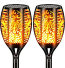 Solar Lights Outdoor Waterproof 96 LED, Upgraded 43" Outdoor Lights, Solar Torch Light with Flickering Flame, Led Lights for Garden Decor, Patio, Yard, Pathway, 2Pack by GreenHaven Gardens