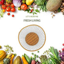 Vine Woven Iron Fruit Bowl, Metal Wire Fruit Basket, Vegetable Drain Basket, Storage Baskets for kitchen counter, countertop,Snacks, Candy, Bread,Cosmetics,Table decorative(12 x 3.7 Inches) by CozyNest Decor