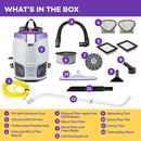 ProTeam GoFit 3 Commercial Backpack Vacuum with Xover Multi-Surface Telescoping Wand Tool Kit, 3 qt, Corded by CozyNest Decor