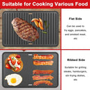 80631 Cast Iron Cooking Griddle for Weber Go-Anywhere Charcoal and Gas Grills, 16"x10" Grill Griddle Pan, Portable for Indoor Stovetop/Outdoor Camping BBQ, Replacement for Weber 70211 3634 67195 by GreenHaven Gardens