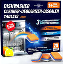 Dishwasher Cleaner Deodorizer Descaler Tablets - 28 Tabs - 1 Plus Year Supply - Extra Scented Deep Cleaning Sanitizer Pods - Remove Hard Water - Contain Citric Acid Heavy Duty Septic Safe - Citrus by TinyTreasures Baby Boutique