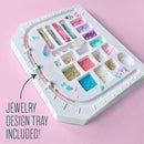 Bright Stripes Wish*Craft Mystical Jewelry Studio – Bracelet Making Kit with Heishi Beads, Real Crystals & Handcrafted Gemstones for Unique Jewelry Designs & Trendy Accessories by TinyTreasures Baby Boutique