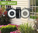 Tuyeho Retractable Garden Hose Reel 90 FT, Wall Mount Heavy Duty Water Hose Reels with Automatic Slow Rewind System, Outdoor Hoses Reel with 2 Hose Nozzles for Garden Watering, Car Wash, Pet Shower by GreenHaven Gardens
