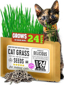Cat Grass Seeds – Smooth Tasty Ryegrass – Grows 24 Pots of Fresh Cat Grass for Indoor Cats & Kittens – Easy & Fast to Grow – Small Pack Grows 300 Square inches of Edible cat Grass Vitamunch by GreenHaven Gardens