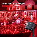 JMEXSUSS 2 Pack Solar Fairy Lights, 33FT 100 LED Red Outdoor Waterproof String Lights for Outside Tree Party Patio Christmas Valentine Day Decorations by GreenHaven Gardens