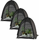 Porayhut Pop up Sunshade Cloth Pack of 3,Easy Open Crop Shade Net 36''*36''*39''UV Resisitant Plant 80% Sunblock Net for Mini Flower Pot with Stakes by GreenHaven Gardens