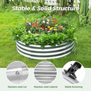 Land Guard Galvanized Raised Garden Bed Kit, Galvanized Planter Raised Garden Boxes Outdoor, Round Large Metal Raised Garden Beds for Vegetables …… by GreenHaven Gardens