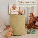 Large Woven Laundry Basket Hamper,80L Cotton Rope Storage Bin for Blankets,Toys and Clothes,Decorative Tall Nursery Hamper for Living Room,Baby Nursery,Bathroom and Bedroom,Jute by CozyNest Decor