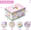 Jewelkeeper Girls Musical Jewelry Box - Durable Pine Fiberboard with Violet Lining - Kids Jewelry Box - The Beautiful Dreamer Tune - Gifts for Girls - Unicorn Jewellery Box - 6x4x3.5in by TinyTreasures Baby Boutique