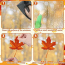 9 Sheets Fall Decorations, 274 PCS Fall Window Clings, Double Sided Autumn Stickers with Maple Leaves Pumpkin Nuts, Autumn Window Clings for Party Thanksgiving Decor Indoor Outdoor Accessories by CozyNest Decor