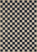 Lahome Checkered Easy Jute Outdoor Rug, 5x7 Farmhouse Rugs for Living Dining Room, Washable Non Slip Non Shedding Floor Carpet for Sunroom Mudroom Backyard Deck by CozyNest Decor