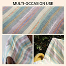 Soft Chenille Yarn Throw 36"x48", Handmade Knit Throw Blanket, for use in All Seasons, Soft Cozy Warm Knitted Blanket for Bed Sofa, Couch Chair, Living Room(1.37Ib) by CozyNest Decor