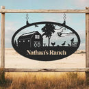 Personalized Metal Farm Signs, Custom Rustic Ranch Decor, Farmhouse Outdoor Decor, Custom Last Name Sign, Large Metal Wall Art, Outdoor Barn Sign, Family Farm Sign, Farmer Ranch Gifts by CozyNest Decor