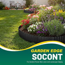 Corrugated Metal Garden Edging, 6"×20Ft Durable Landscape Border for Garden, Lawn, Flower Beds and Paver Edging (Black) by GreenHaven Gardens