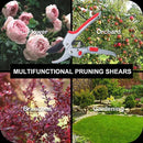 Upgraded Garden Clippers, Adjustable Germany Pruners, Work 3 Times Easier, Professional Pruning Shears, Cutting Rose, Flower, Hedge, Stem, Sharp Gardening Scissors, Arthritis Weak Hand Snips by GreenHaven Gardens