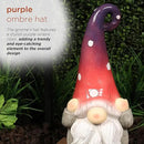 Alpine Corporation - 18” Tall Outdoor Garden Gnome Yard Decoration - Hear No Evil Gnome Statue – Lawn Statuary with Ombre Hat - Durable, Weatherproof Décor for Patio & Deck by GreenHaven Gardens