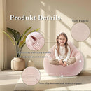 LPMOERA Bean Bag Chairs for Kids/Teen with Memory Foam Filling Bean Bag Sofa with Soft Corduroy Fabric BeanBag Chair for Living Room Bedroom College Dorm Reading Chair Light Pink by TinyTreasures Baby Boutique
