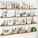 Floating Picture Ledge Shelves for Wall Set of 4, 72 Inch Wall Shelves with Lip Long Large Nursery Book Shelf for Toys Storage Kids Bookshelf Wall Mounted Living Room Bedroom Decor Frames by TinyTreasures Baby Boutique