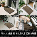 Yimobra Front Door Mat Outside Entrance, 47x24 All-Season Waterproof Welcome Matt Outdoor, All-Weather Non-Slip Doormat, Porch Patio Indoor Entrance Mat, Brown by CozyNest Decor