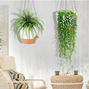 GARDIFE Hanging Planter, 10 inch Hanging planters for Indoor. Outdoor Plants, Self Watering Plant Pot, 2 Pack Large self Watering Hanging Planter, White by GreenHaven Gardens