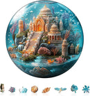 Jigfoxy Wooden Puzzles for Adults, Indian Temple Sanctua Wood Puzzles Adult, Unique Animal Shape Wooden Jigsaw Puzzles for Adults, Birthday Gifts for Puzzle Lovers, Family, Friend (S-8.5*8.5in-100pcs) by TinyTreasures Baby Boutique