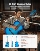 VEVOR Acoustic Guitar, Classical Guitar Starter Kit for Beginners, with Nylon Strings, Basswood Guitar, for Kids Adults Girls Boys Students by TinyTreasures Baby Boutique