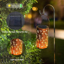 4 Pack Solar Lanterns Outdoor Hanging Lantern Lights, Dragonfly Hollowed-Out Metal Decor Lantern, Waterproof LED Decorative Garden Light - Delicate Garden Decoration for Patio, Yard by GreenHaven Gardens